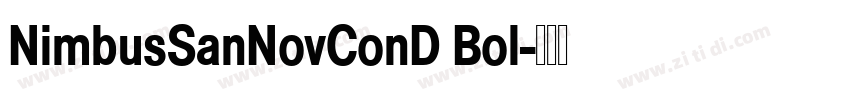 NimbusSanNovConD Bol字体转换